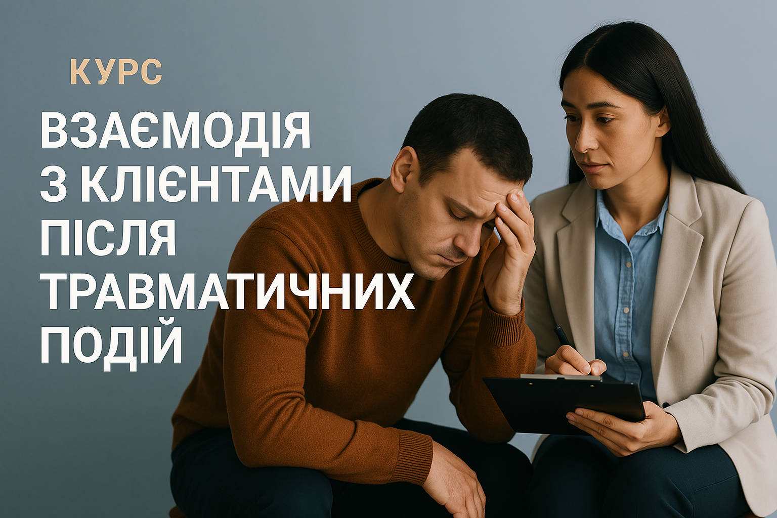 ВЗАЄМОДІЯ З КЛІЄНТАМИ ПІСЛЯ ТРАВМАТИЧНИХ ПОДІЙ